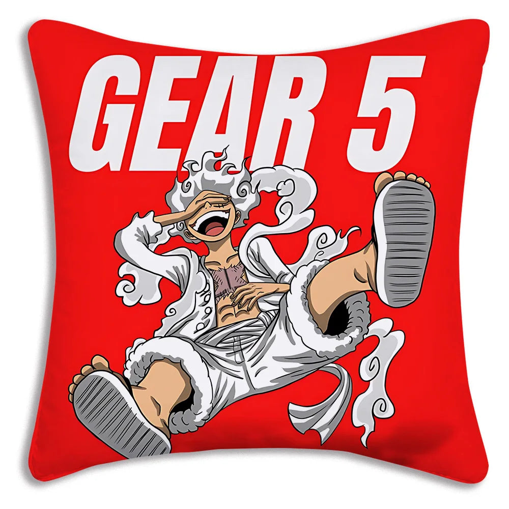 One Piece: Pillow Covers Sofa Decorative Home Double-sided Printing Short Plush Cute Cushion Cover