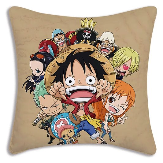 One Piece: Pillow Covers Sofa Decorative Home Double-sided Printing Short Plush Cute Cushion Cover