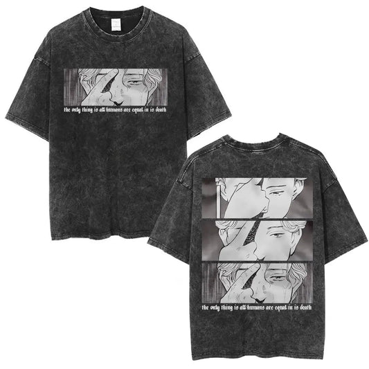 Vinland Saga: T-shirt Manga Thorfinn Karlsefni Graphic Vintage Washed T Shirt Men's Women Casual Cotton Oversized T-shirts