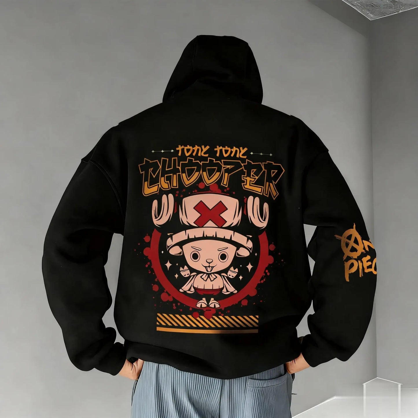 One Piece: Chopper Graphic Pullover Hoodie Men Women New Autumn Winter Streetwear Oversized Casual Anime Print Hooded Sweatshirt