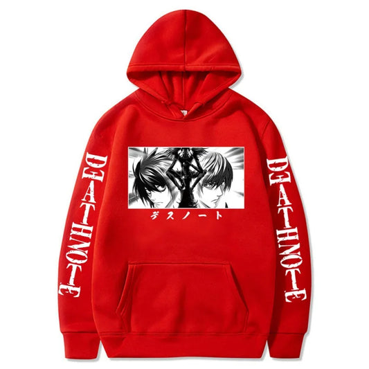 Death Note: Hoodies Graphic Print Streetwear Harajuku Unisex Tops Plus Size Sweatshirt Clothing