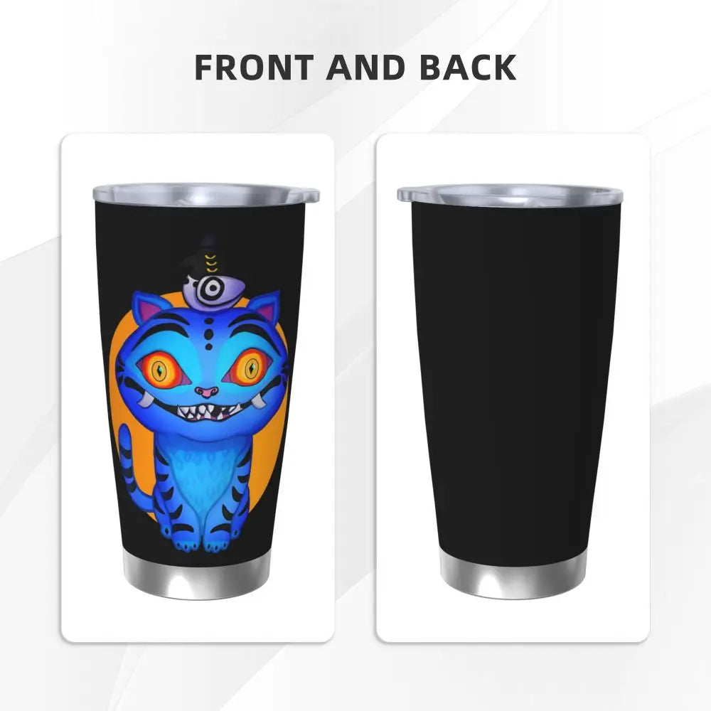 KPop Demon Hunters - Derpy  Insulated Tumbler with Lid Vacuum Thermal Mug Outdoor Travel Car Bottle Cup, 20oz