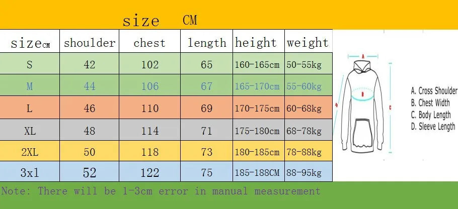 One PIece: Men' Spring and Autumn Anime One Piece Funny Printed Top Outdoor Fashion Hoodie