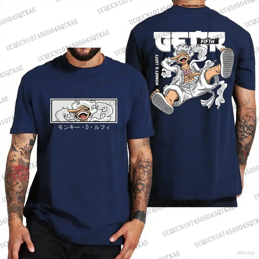 One Piece: Luffy Tshirt Men Breathable Cotton TShirt Summer Women Men Oversize Cosplay Tshirt Men Clothes