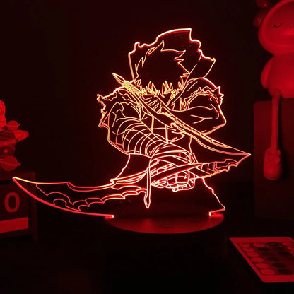 Solo Leveling: Led Light Acrylic Glowing Stand Sung Jin woo Action Figure