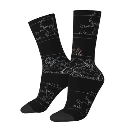 Solo Leveling: Sung jinwoo Shadow Monarch Socks,Leisure Beautiful printing Suitable for all seasons Dressing Gifts