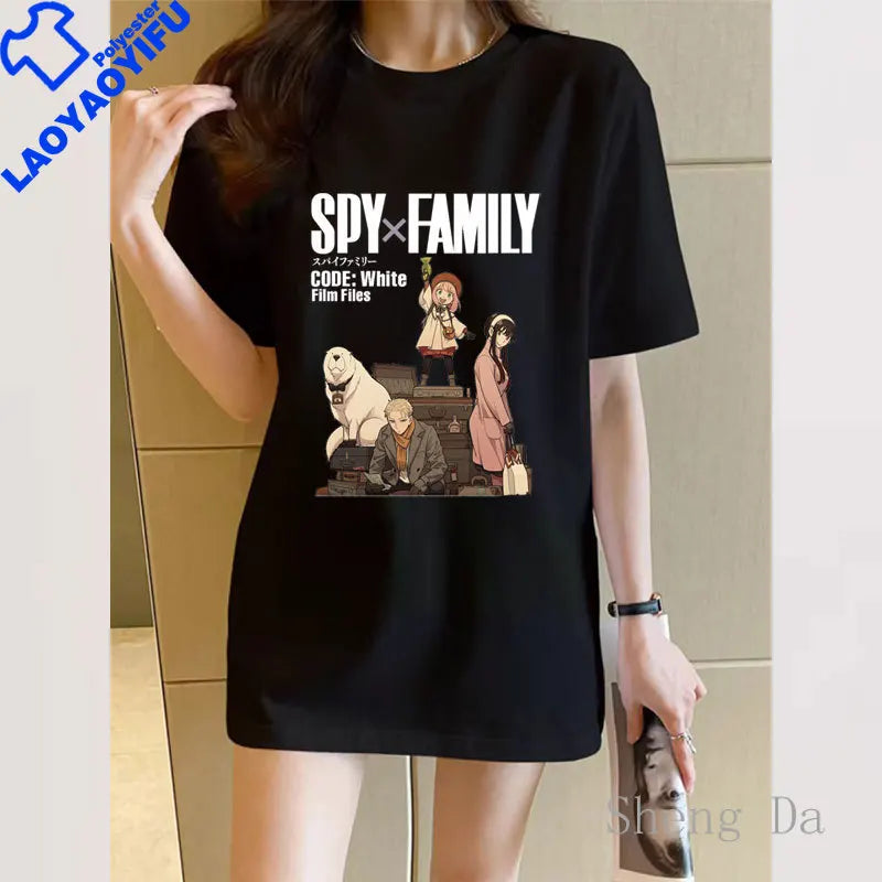 Spy X Family: T-shirt Novelty Trend Unisex  Anime Y2k T-shirts Woman Summer Women's Clothing Sales Graphic Clothes Tops Tees