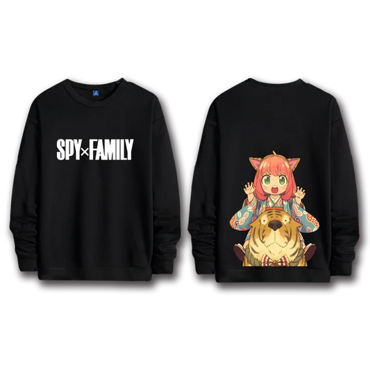 Spy x Family: anime sweatshirts  women's round neck top couple round neck hoodie couple loose casual fashion