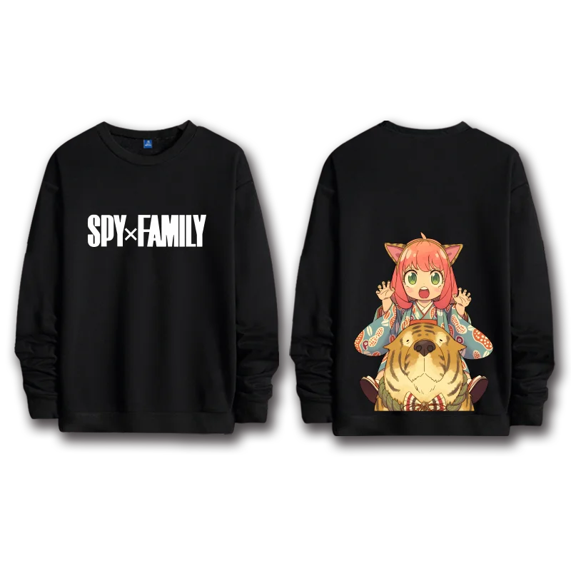 Spy x Family: anime sweatshirts  women's round neck top couple round neck hoodie couple loose casual fashion