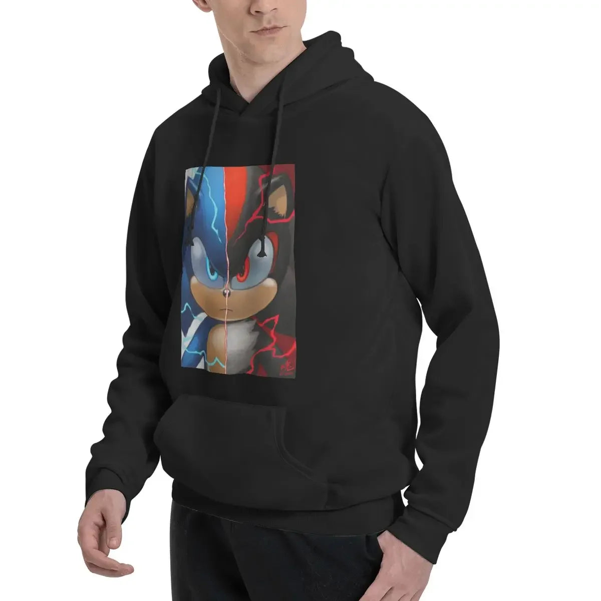 Sonic the Hedgehog: Shadow Hoodies Men Women Casual Pullover Sweatshirt Fashion Long Sleeve Clothing Autumn Winter