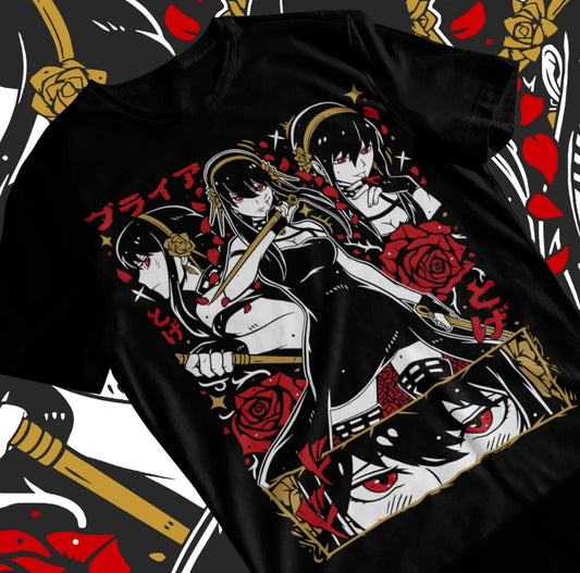 Spy x Family: Summer Anime Yor Unisex Graphics T-Shirt Manga All Size Graphic T Shirts Oversized Y2k T Shirt Women's Clothing