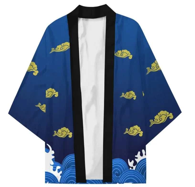 Naruto: Akatsuki Uzumaki Itachi Red Cloud Kimono Shirt Haori Yukata Printing Cosplay Robe Costume Christmas Festival Gifts
