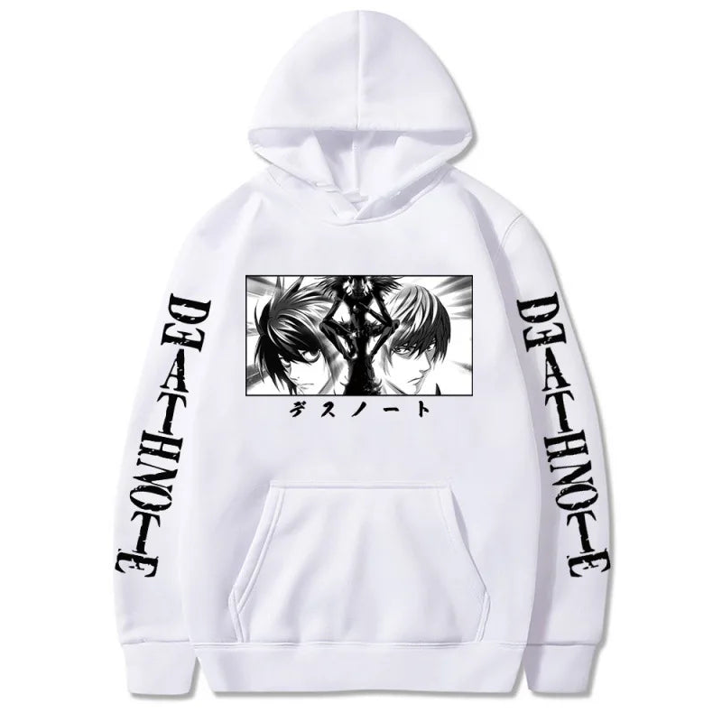 Death Note: Hoodies Graphic Print Streetwear Harajuku Unisex Tops Plus Size Sweatshirt Clothing