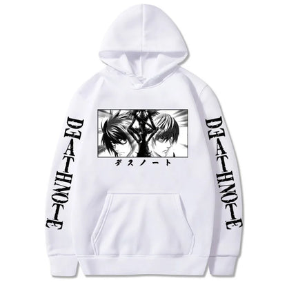 Death Note: Hoodies Graphic Print Streetwear Harajuku Unisex Tops Plus Size Sweatshirt Clothing