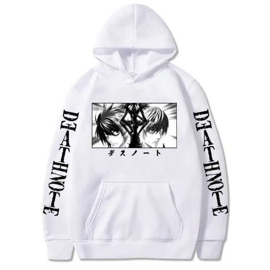 Death Note: Hoodies Graphic Print Streetwear Harajuku Unisex Tops Plus Size Sweatshirt Clothing