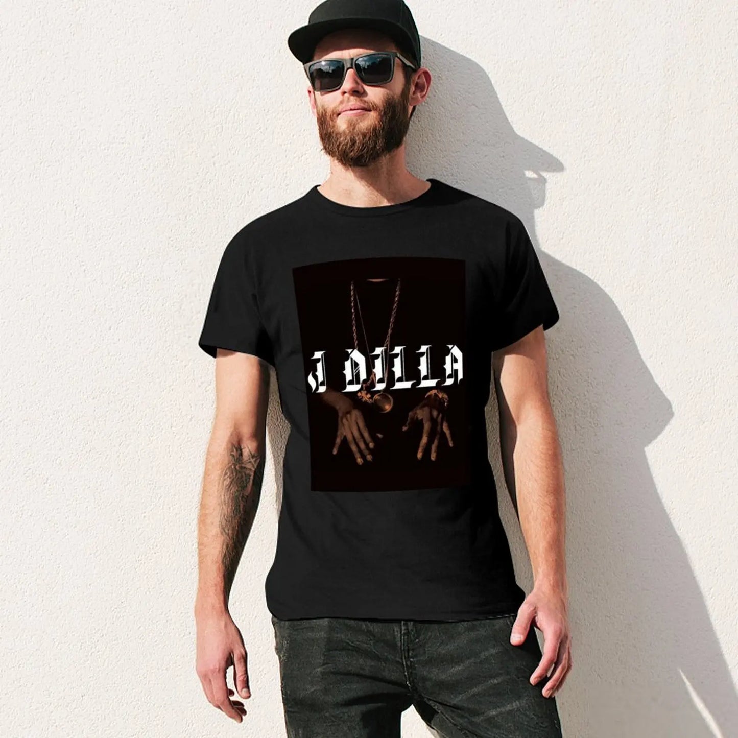 J Dilla: T-Shirt Big Size Short Sleeve Tee for Men