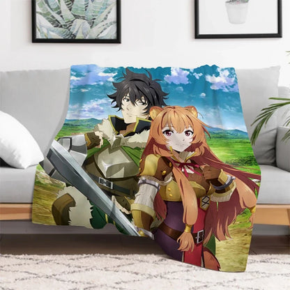 The Rising of the Shield: Hero Warm Bed Fleece Custom Nap Home Fluffy Soft Blankets King Size Microfiber Bedding