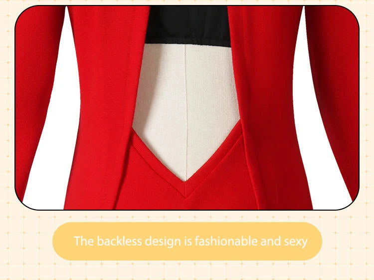 Spy x Family: Yor Forger Cosplay Long Red Knitting Sweater Costume Anime Spy family Women's Wear