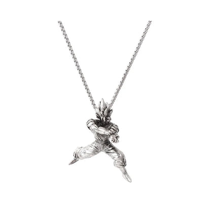 Dragon Ball Z: Super Saiyan Son Goku Alloy Electroplate Necklace Personality Jewelry Pendant Hip Hop Sweater Chain Comic