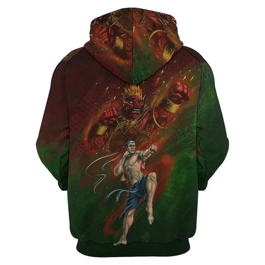 I.L.F.A.: New Pop 3D Muay Thai Boxer Baki style Printing Hoodies For Men Kids Fashion Sports Pullovers Fitness Gym Boxing Sweatshirts Harajuku Hoodie