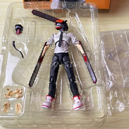 Chainsaw Man:15cm Anime Shf  Denji Action Figure Joint Mobility PVC Collection Electric Saw Demon Figures Model