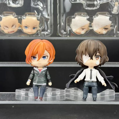Bungo Stray Dogs: 10cm Anime Cute Nakahara Action Figure  Figurine Edogawa Rampo Figure Dazai Osamu Toy Model PVC Collection Gift