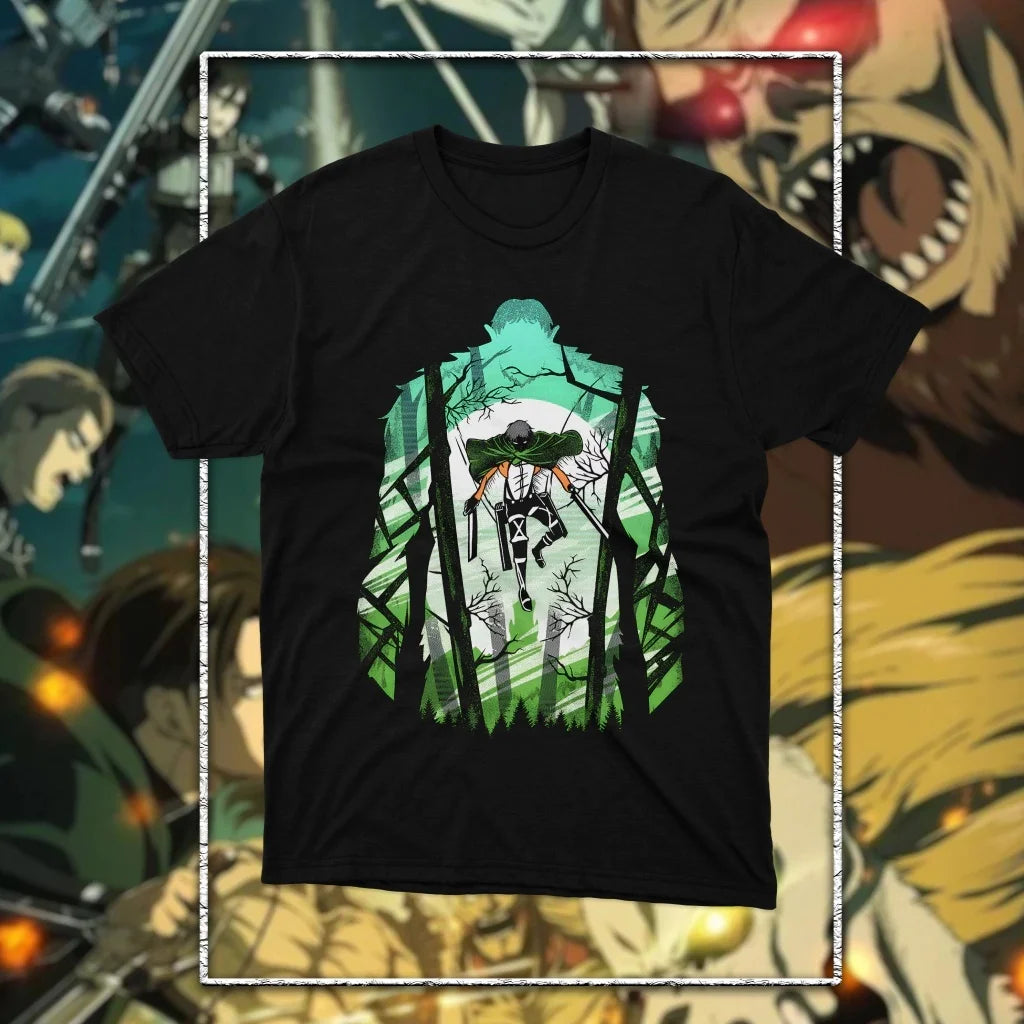 Attack on Titan: Graphic Printed T-shirt Men's and Women's T-shirt Men's Top Sports T-shirt 2026 Summer New