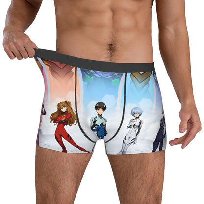 Evangelion: Underwear Mecha Style Doomsday Animation Boxer Briefs Stretch Shorts Panties Underpants