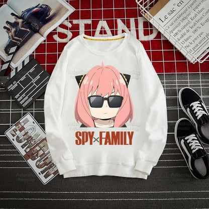 Spy Family Hoodie: Spy X Family Yor Forger Sweatshirts Loid Forger Bond Pullover Harajuku Anya Smug Casual Clothes