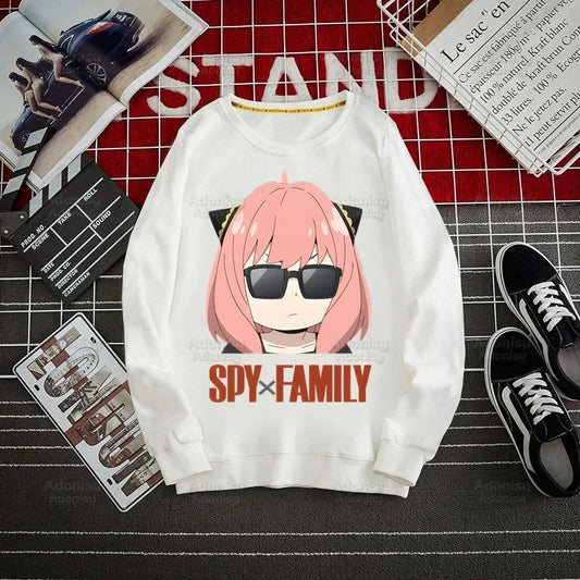 Spy Family Hoodie: Spy X Family Yor Forger Sweatshirts Loid Forger Bond Pullover Harajuku Anya Smug Casual Clothes