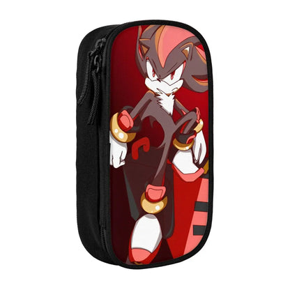 Sonic The Hedgehog: Classic Shadow The Hedgehog Pencil Cases Pencil Pouch Pen for Student Big Capacity Bag Students School Gifts Stationery