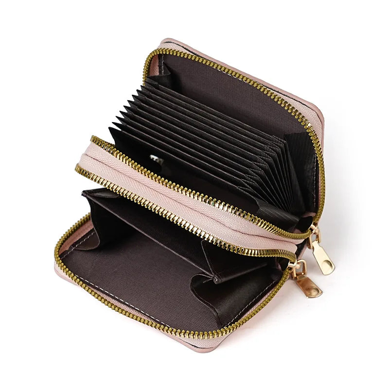 Naruto: Leather Wallet Cute Cartoon Printed Bags Fashion Zipper Short Coin Purse Multi-slot Bank Card Storage Bag Birthday Gift