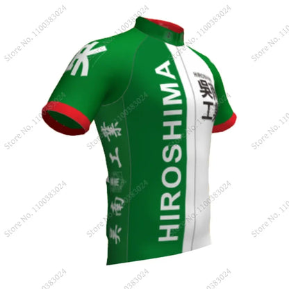 Yowamushi Pedal: Hiroshima Kureminami Tech Cycling Jersey Set Cartoon Anime Cycling Clothing Road Bike Shirt Suit Maillot