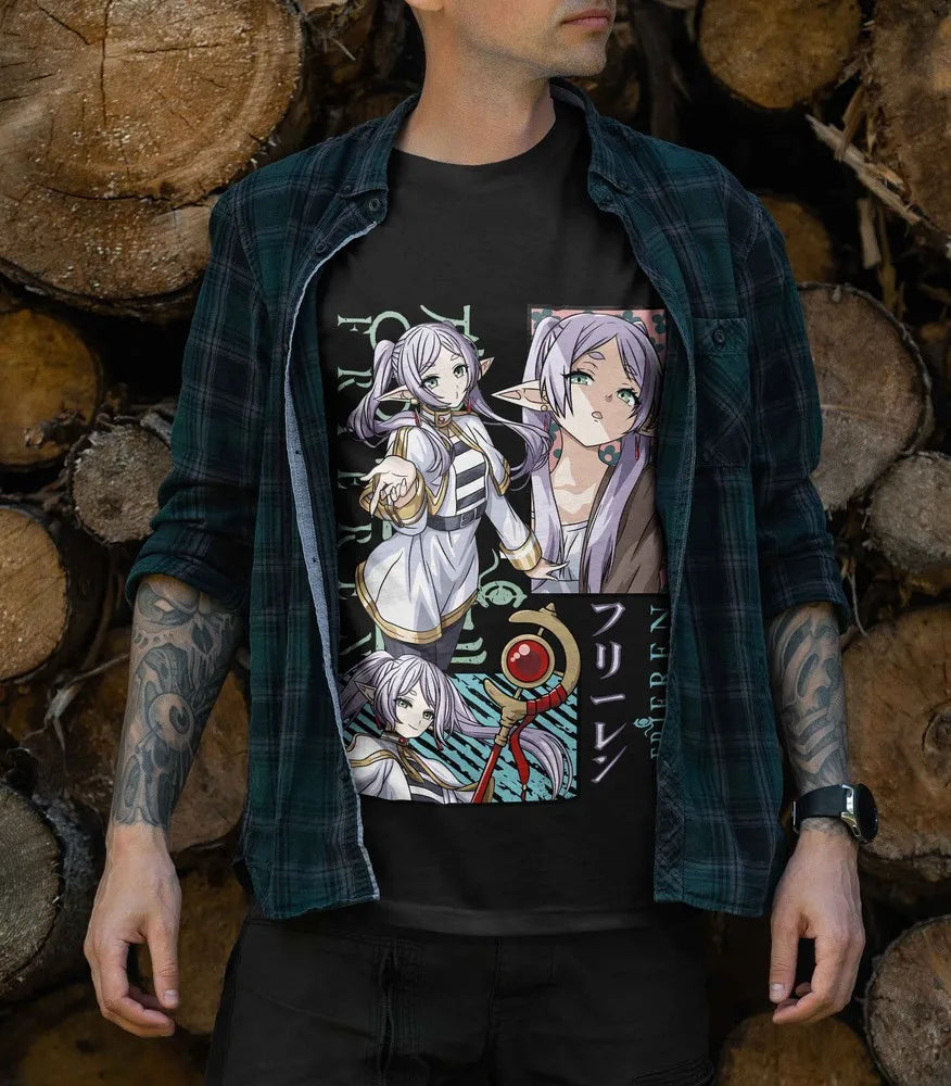 Frieren: T-Shirt Beyond Journey's End Fern Stark Girl Anime Gifts Shirt Gift 184