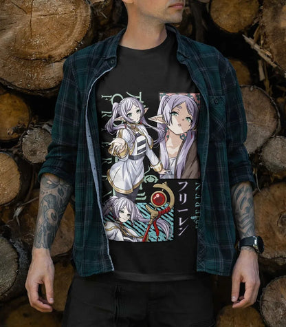 Frieren: T-Shirt Beyond Journey's End Fern Stark Girl Anime Gifts Shirt Gift 184