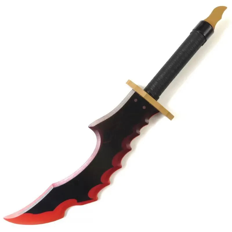 Solo Leveling: Cheng Xiaoyu Knight Killer Fangs Toy Sword Cosplay -52cm/58cm - Katana Wooden Safety Cos Performance Props Gift