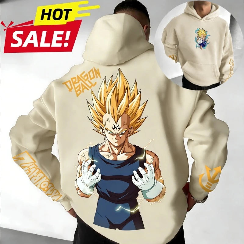 Dragon Ball:  Vegeta Saiyan Printed Hoodie Sweatshirt Men's and Women's Hoodie Men's Tops Sports Hoodie Harajuku Hoodie