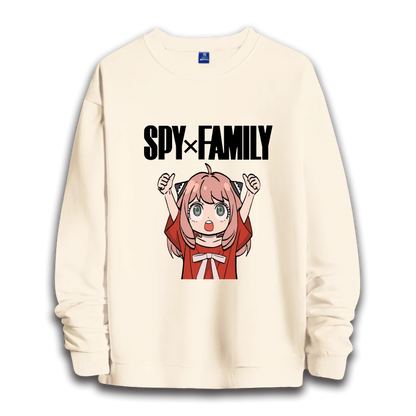 Spy x Family: anime sweatshirts  women's round neck top couple round neck hoodie couple loose casual fashion