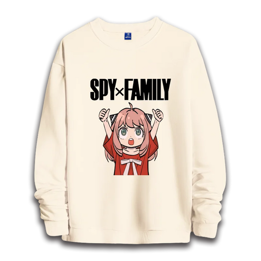 Spy x Family: anime sweatshirts  women's round neck top couple round neck hoodie couple loose casual fashion