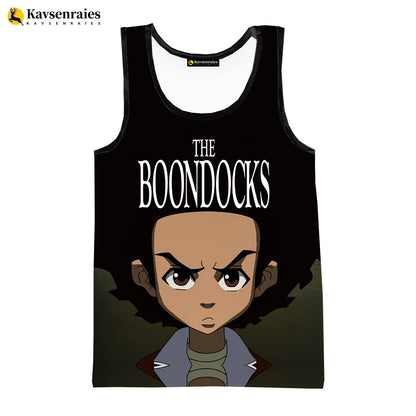 The Boondocks: 3D Printed Tank Tops Fashion Casual Oversized Tops