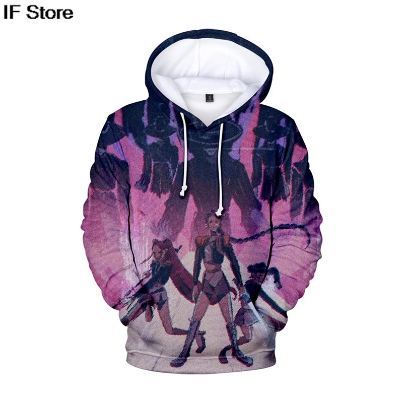 KPop Demon Hunters: 3Dhoodies boys Girls Harajuku Hoodie men Women Y2K Clothing Fashion Loose Sweatshirt Pullover Trend Hoodies
