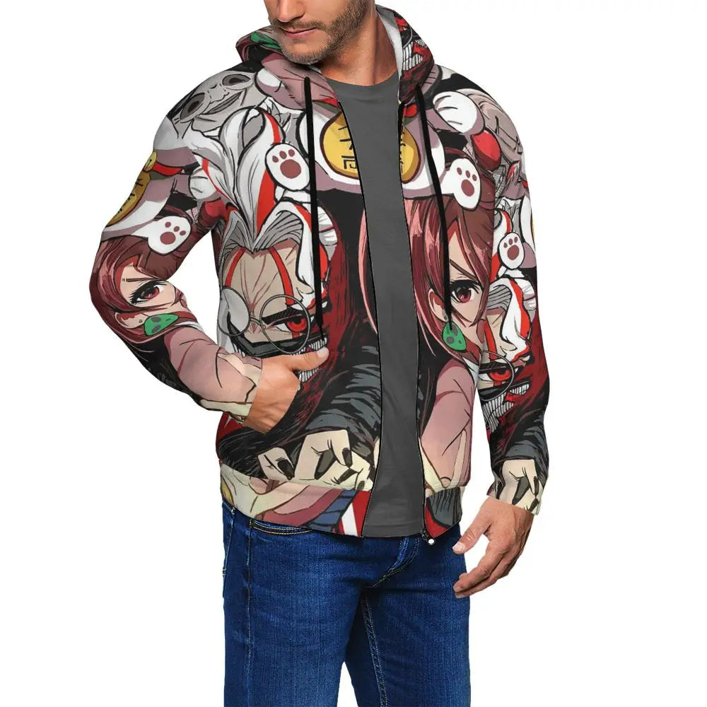 Dandadan: Zipper Hoodies Hip Hop Pullover Autumn Winter Men Women Sweatshirts Long Sleeve Tops