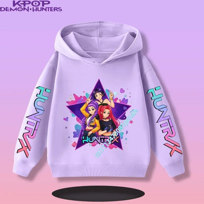 KPop Demon Hunters:  Children's Sweatshirt Girls' Clothes Girls' Sweatshirt New Fall and Winter New Cute Fashion Hoodie