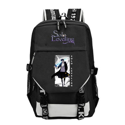Kaiju No 8: Cartoon Print Backpack Teenage Street Cool Zipper Schoolbag School Supplies Student Gifts