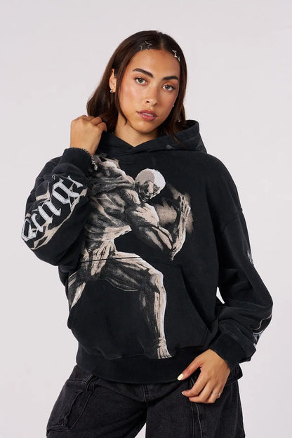 Attack on Titan: Graphic Hoodies Men Grunge Streetwear Sweatshirt Tops Oversized Hoodie Gothic 2000s Harajuku Y2k Men Clothing