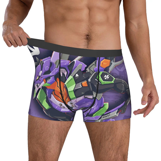 Evangelion: Underwear Mecha Style Doomsday Animation Boxer Briefs Stretch Shorts Panties Underpants
