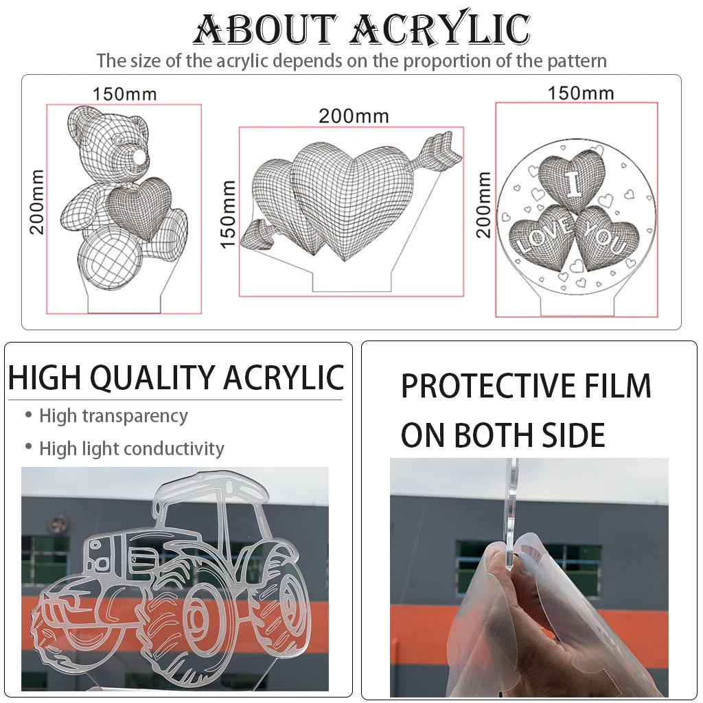 My Hero Academia: Nightlight Midoriya Todoroki Bakugou Action Figure For Kids Child Led Acrylic Stand Gift