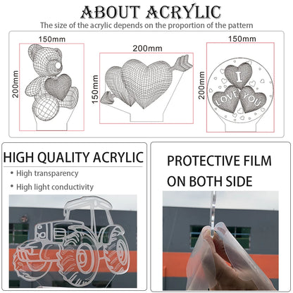 My Hero Academia: Nightlight Midoriya Todoroki Bakugou Action Figure For Kids Child Led Acrylic Stand Gift