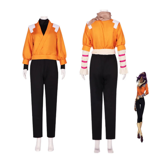 BLEACH: Shihouin Yoruichi Shinigami Cosplay Costume Set