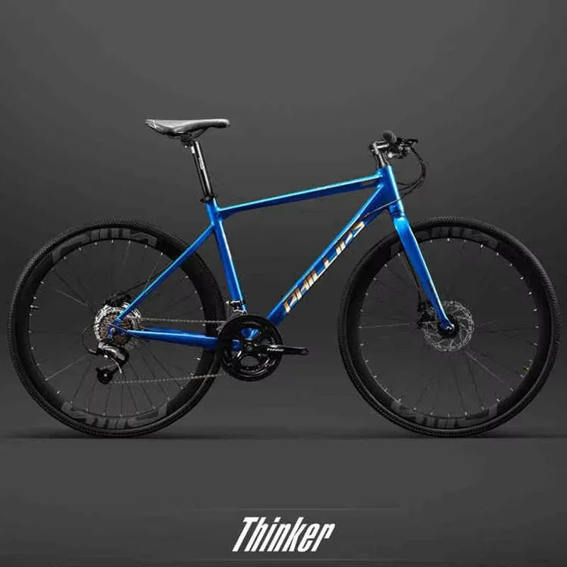 Yowamushi Pedal: 700c Aluminium Alloy Racing Road Bicycles Super light Gravel Road Bickes City Commuting Variable Speed Bicycle 27/30 Speed Bike
